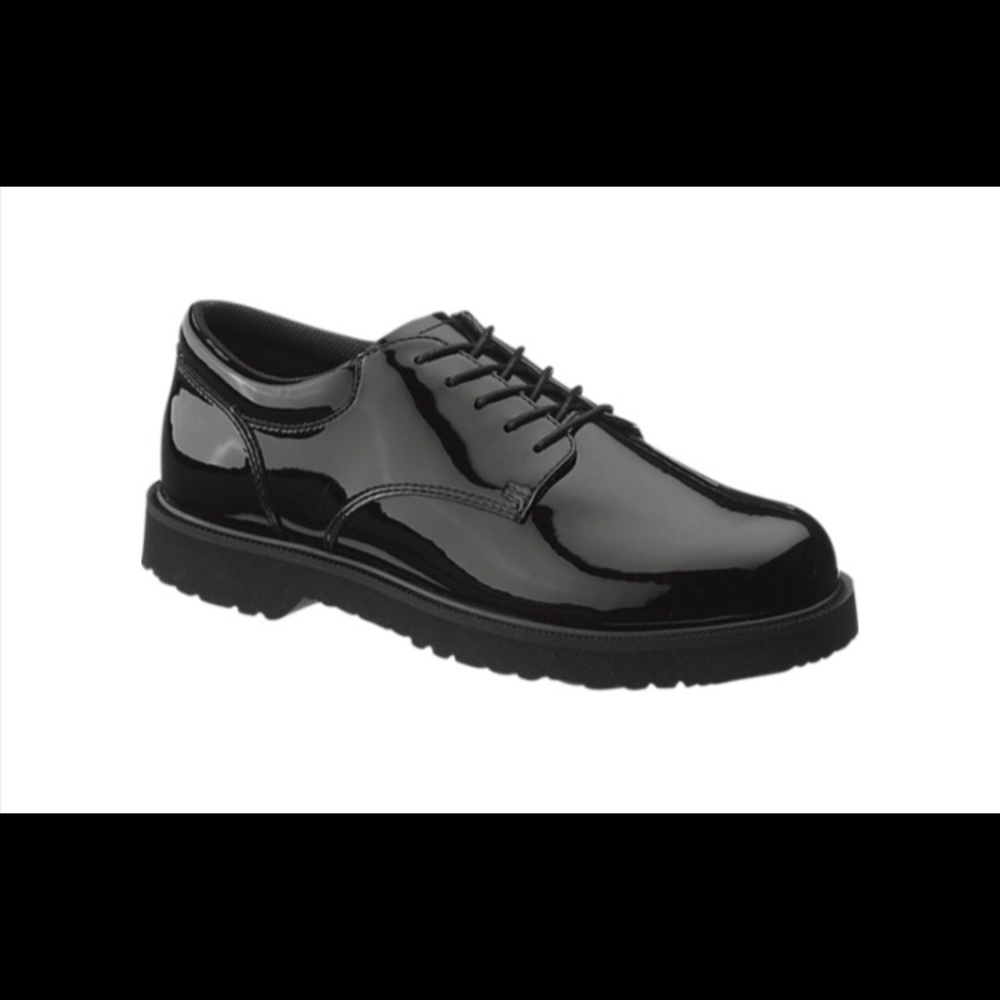 Bates High Gloss Oxford Uniform Shoes